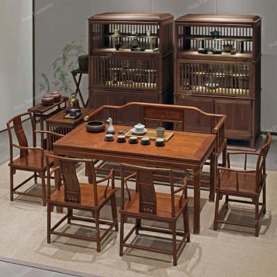 Bộ trà đạo 7 món cao cấp gỗ Hương TD17