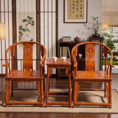 Bộ bàn ghế Minh 3 món gỗ Hương TD32